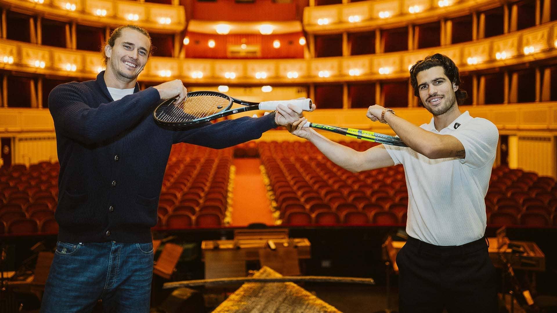 Зверев и Алкарас пренесоха тениса на сцената на Виенската държавна опера