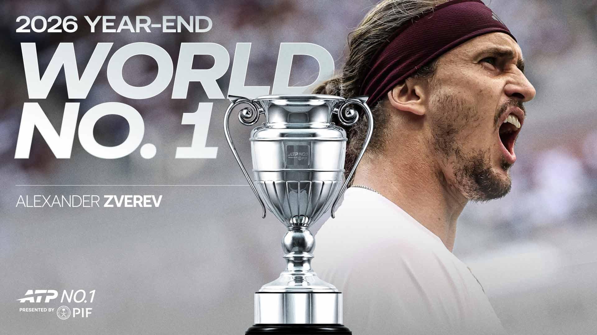 Александър Зверев ще завърши 2026 като световен номер едно